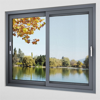 acheter Fenêtre en aluminium de chambre avec un verre coulissant supérieur et un filet d'écran en acier inoxydable online manufacture