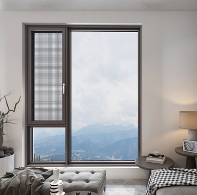 acheter Chambre à coucher fenêtres en aluminium avec moustiquaires type rideau suspendu de revendeur de fenêtre online manufacture