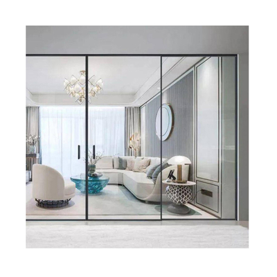 acheter Porte coulissante en aluminium commercial européen avec grille en acier inoxydable online manufacture