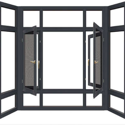acheter Swing Open Style fenêtres en aluminium avec fenêtre d'écran online manufacture