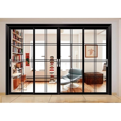 acheter 10 couches d'aluminium empilage porte coulissante à double vitrage et double vitrage trempé online manufacture