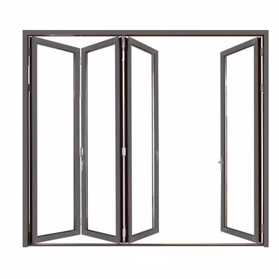 acheter Porte pliante en verre de style européen en aluminium et pour la mise à niveau du verre triplex online manufacture