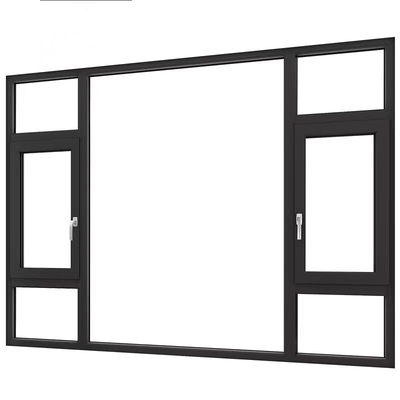 acheter Des fenêtres en aluminium noir sur mesure Le choix parfait pour les rideaux de louvre online manufacture