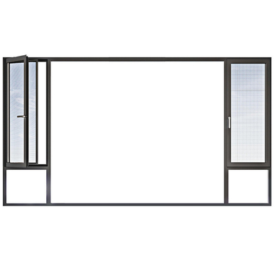 acheter Projet de maison de design américain Double balcon vitré Fenêtres en aluminium pour maisons online manufacture