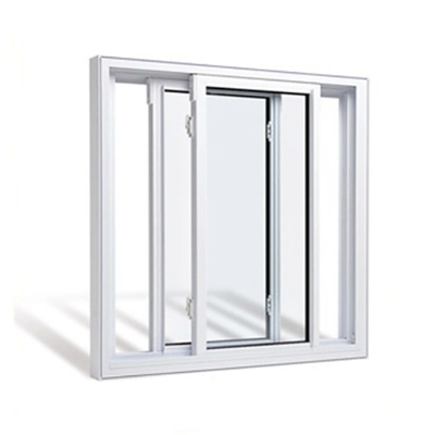 acheter fenêtres coulissantes en aluminium à double vitrage à 3 voies avec filet d'écran en acier inoxydable online manufacture