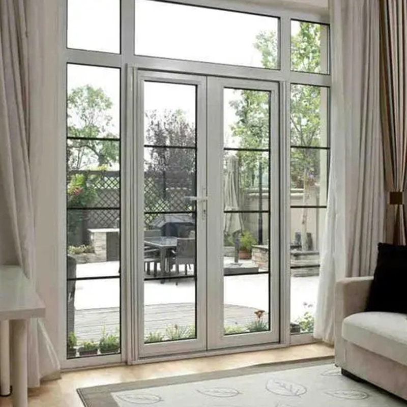 Portes en verre d'aluminium à rupture thermique