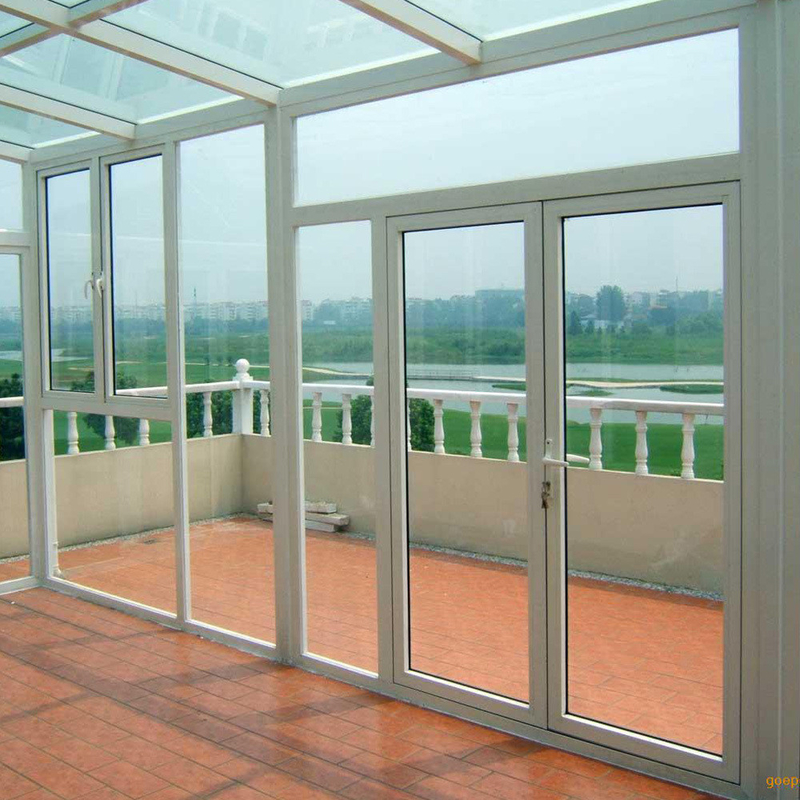 Portes en verre d'aluminium à rupture thermique