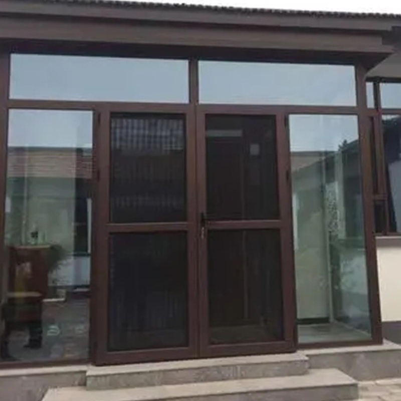 Portes en verre d'aluminium à rupture thermique