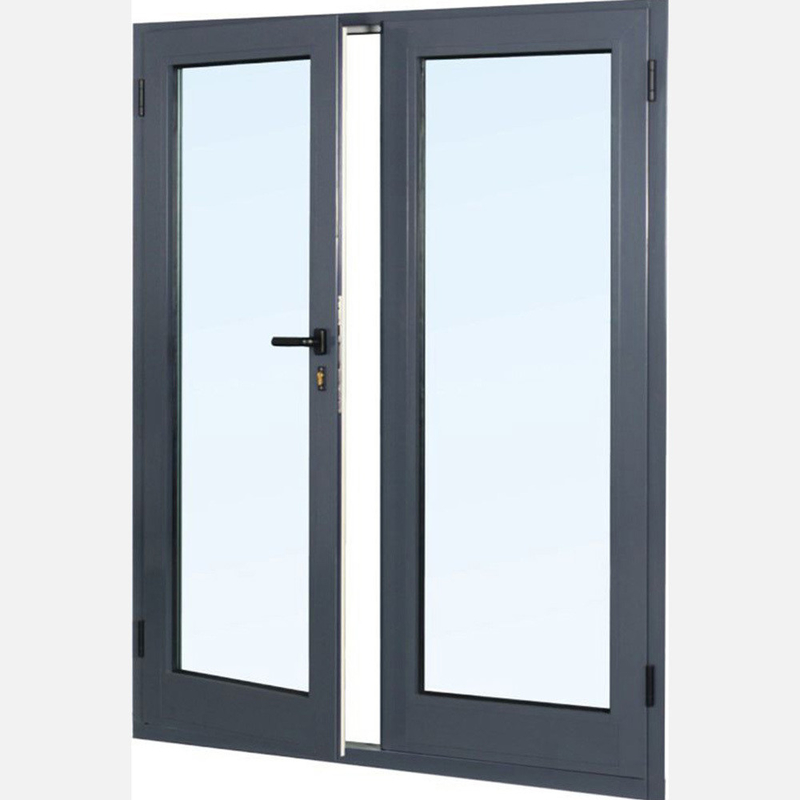 Porte de verre en aluminium en coffrage français pour une usine de production avancée