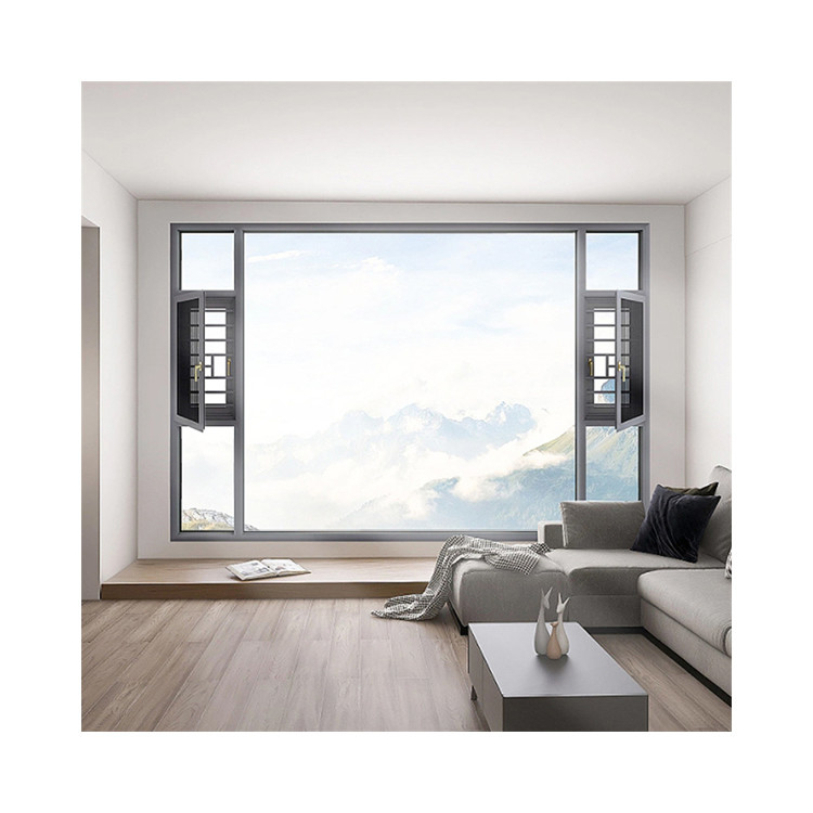 70S R D Design Villa de luxe en aluminium avec fenêtre à inclinaison et à virage avec vitrage triplex