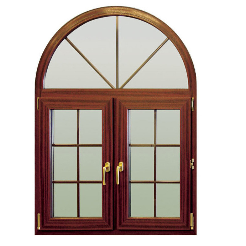 Conception personnalisée Rideau à louve type fenêtre en aluminium français avec porte et fenêtre en arc