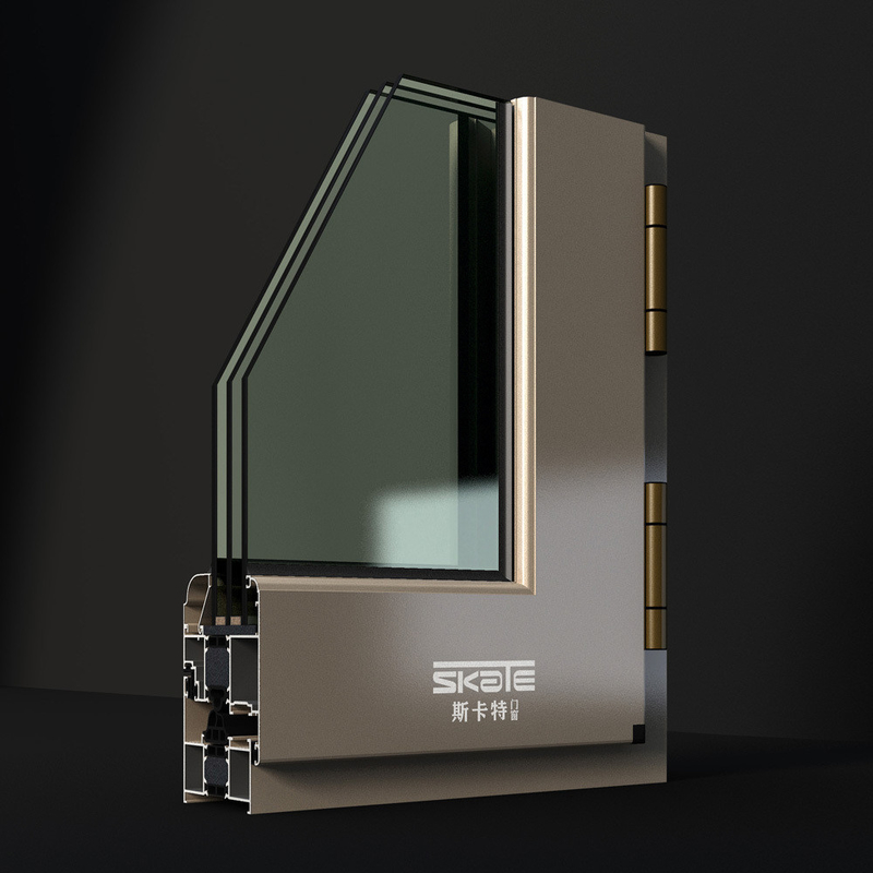 1Épaisseur de la paroi en aluminium de.4 mm Swing Open French Window pour les exigences de conception personnalisées