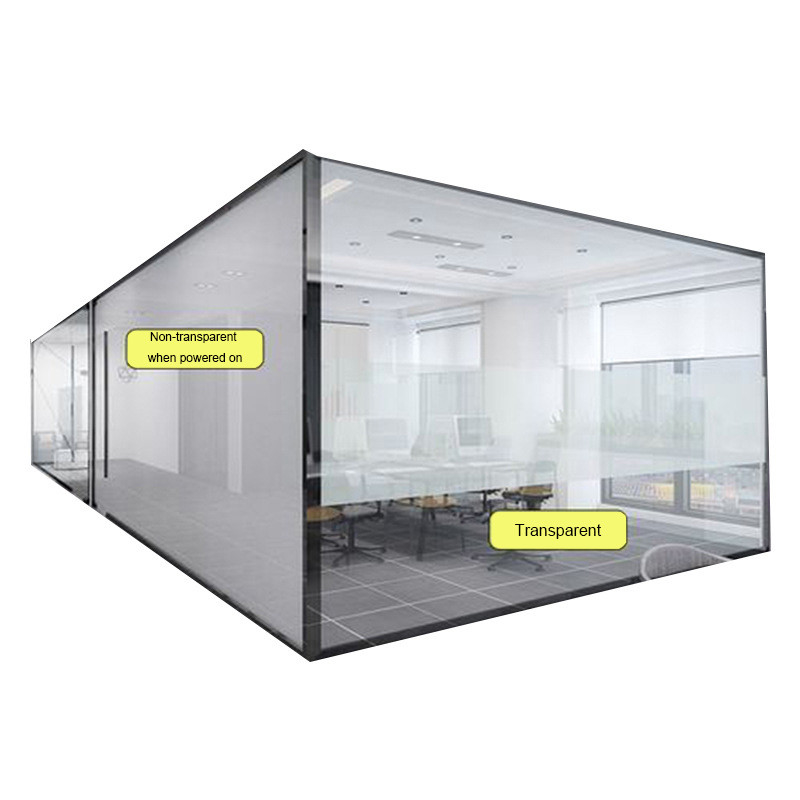 Film de verre électrique commutable à 10 couches pour fenêtres et portes coulissantes en aluminium