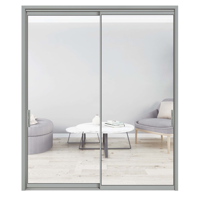 Porte vitrée commerciale avec un coefficient d'isolation thermique ≤ 2,1 par rapport aux portes coulissantes en aluminium