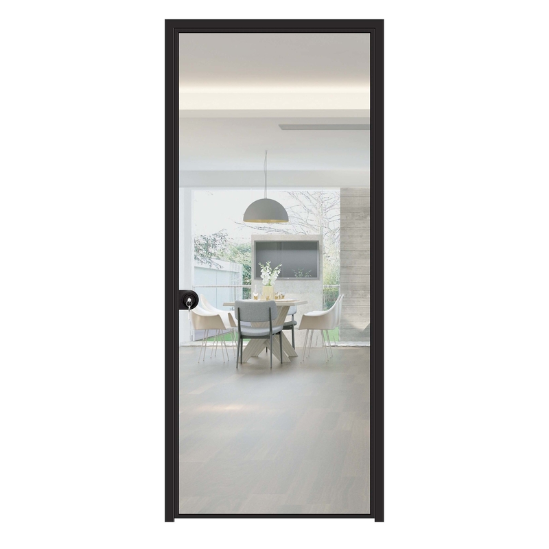 Porte en aluminium de salon avec 10 couches d'étanchéité et couleur optionnelle