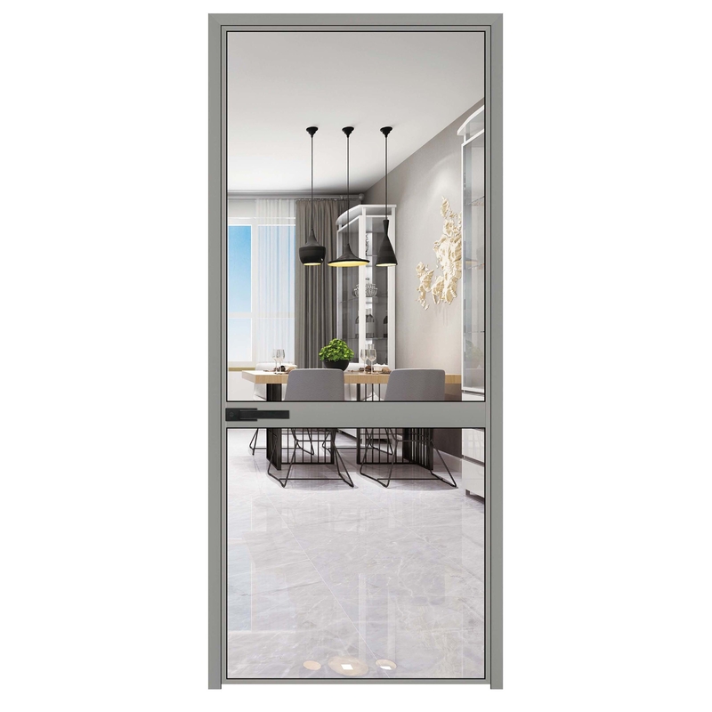 Porte en aluminium de salon avec 10 couches d'étanchéité et couleur optionnelle