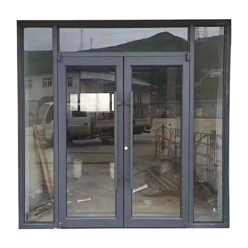 Améliorez votre espace avec une porte de ressort en aluminium double verre simple et insonorisée