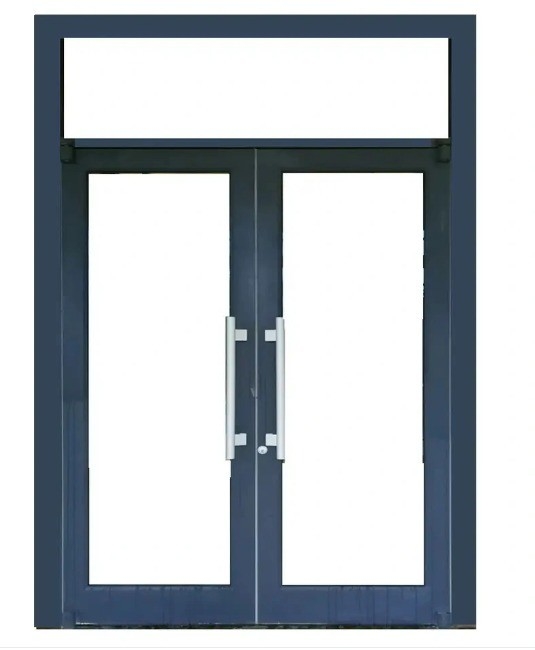 Porte à ressort commerciale en aluminium de style design moderne pour économiser de l'énergie et la durabilité