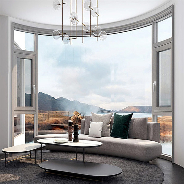 Villa de conception personnalisée fenêtres en verre français avec isolation acoustique 35dB et 14 couches d'étanchéité