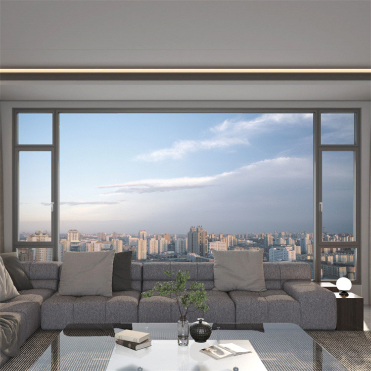 Villa de conception personnalisée fenêtres en verre français avec isolation acoustique 35dB et 14 couches d'étanchéité