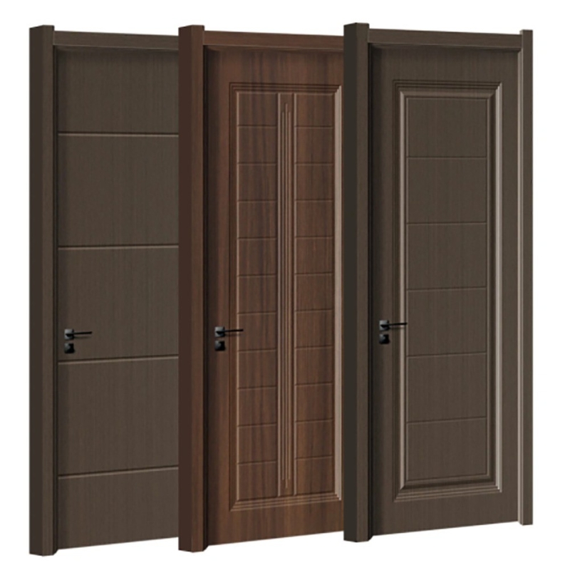 70mm Largeur Derniers modèles Images Panneau intérieur Chambre UPVC PVC portes encastrées