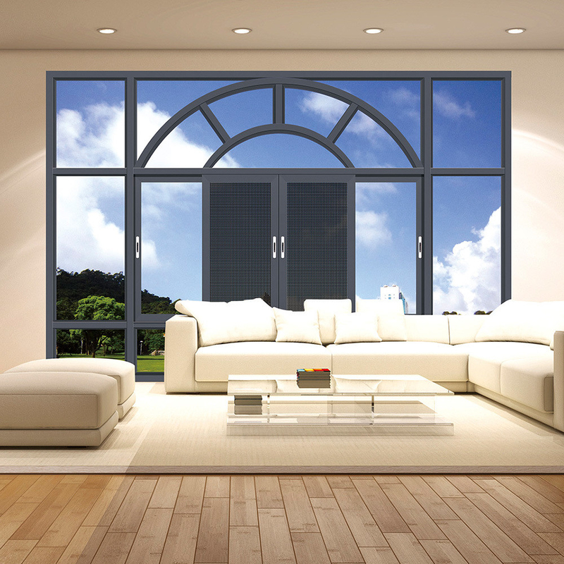 Fenêtres de verre en alliage d'aluminium supérieur pour le design moderne et la maison à écran pliant