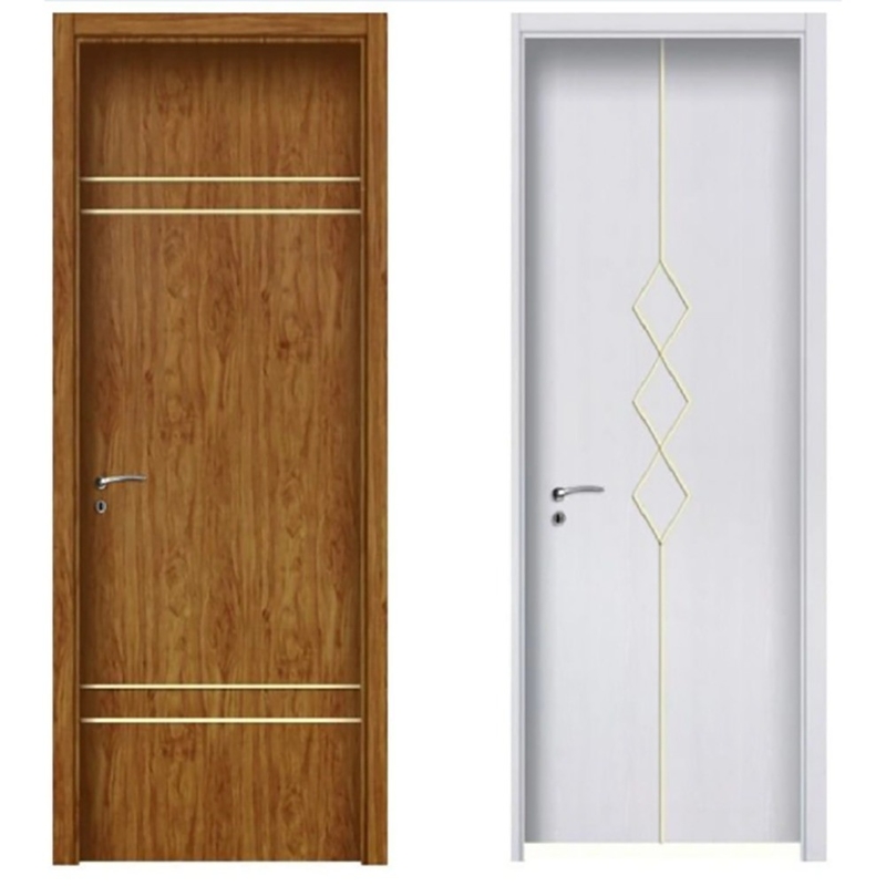 Chambre en acier inoxydable UPVC PVC Porte de coffrage pour un intérieur moderne simple