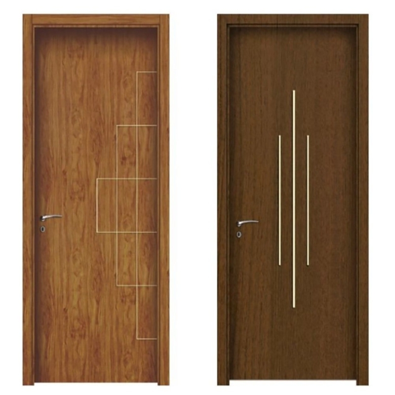 Chambre en acier inoxydable UPVC PVC Porte de coffrage pour un intérieur moderne simple