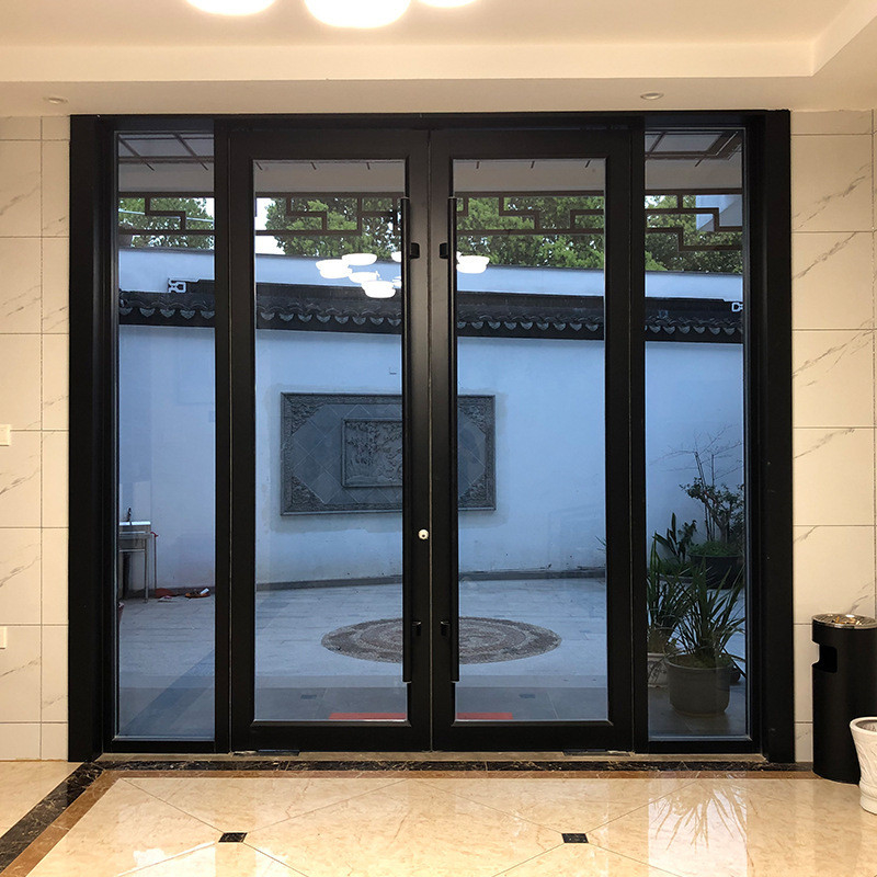 Conception de porte commerciale en aluminium à ressort finie à bon pour pousser et tirer méthode d'ouverture