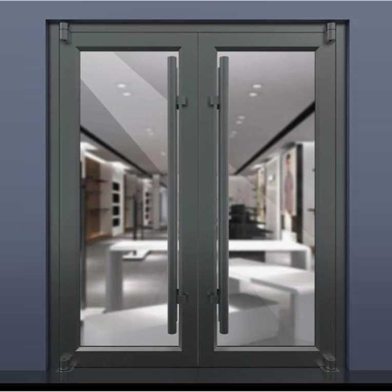 Conception de porte commerciale en aluminium à ressort finie à bon pour pousser et tirer méthode d'ouverture
