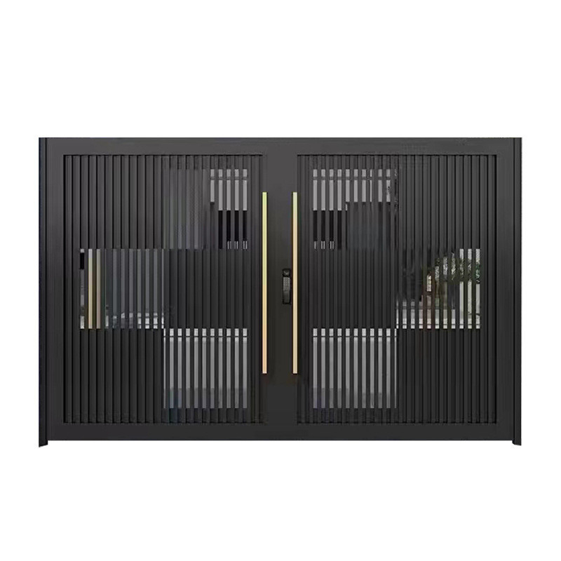 Moderne de conception en aluminium cadre insonorisé porte de ressort pour pousser et tirer méthode d'ouverture
