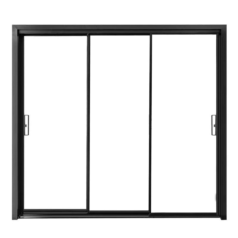 Porte coulissante en verre en aluminium à 10 couches d'étanchéité personnalisable avec une largeur de cadre de fenêtre de 70 mm