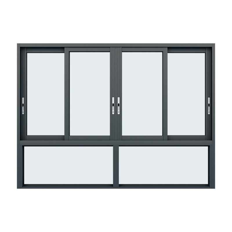 8-Way Seal Aluminium Trois voies coulissantes fenêtres 2,2 mm Épaisseur de paroi Équipe de conception forte