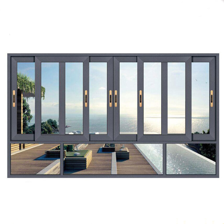 Installation de production avancée 8 voies d'étanchéité aluminium vitres coulissantes avec et teinte noire