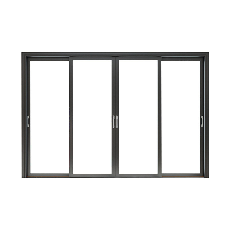 Écran en acier inoxydable de filet d'impact d'ouragan Porte coulissante en aluminium pour salon