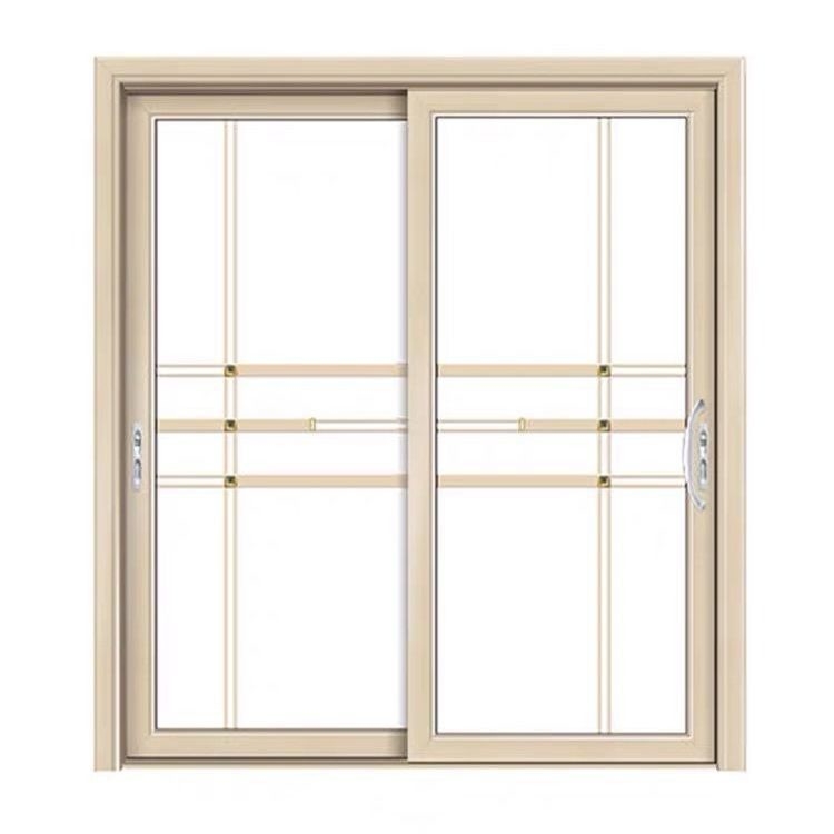 Écran en acier inoxydable de filet d'impact d'ouragan Porte coulissante en aluminium pour salon