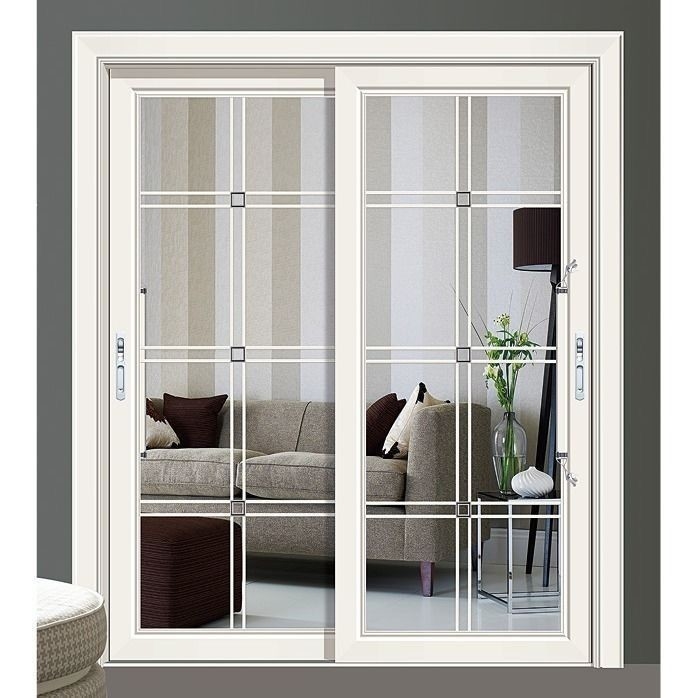 Écran en acier inoxydable de filet d'impact d'ouragan Porte coulissante en aluminium pour salon