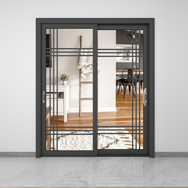 Porte de fenêtre d'entrée en verre trempé pour isolation acoustique