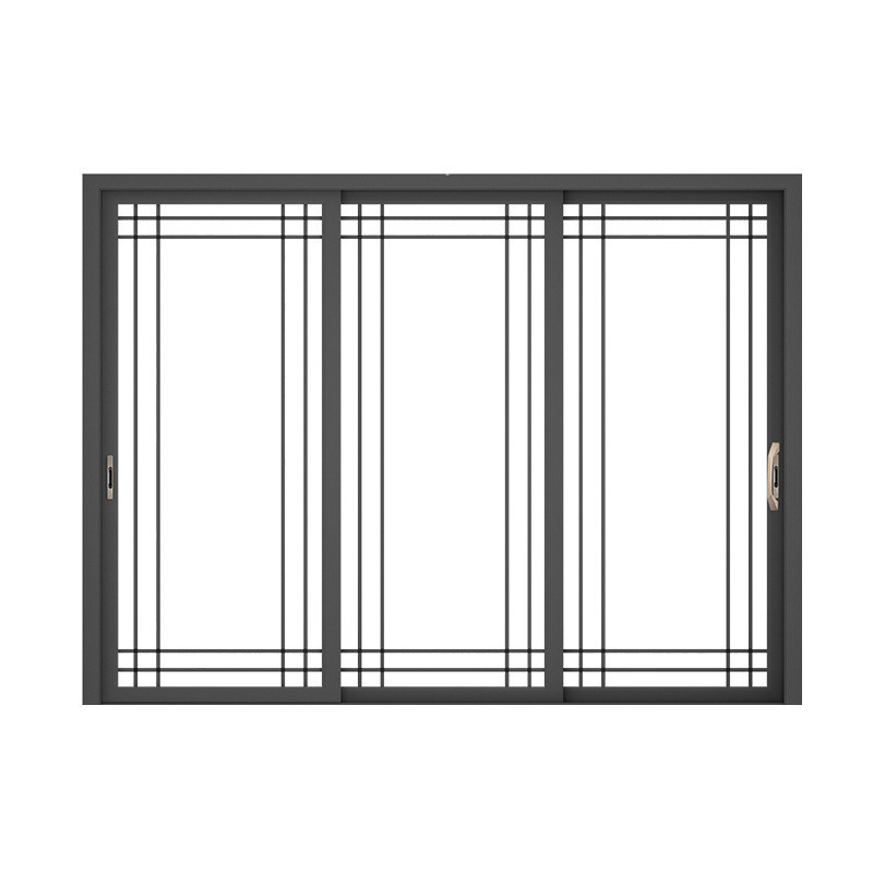 Porte de fenêtre d'entrée en verre trempé pour isolation acoustique