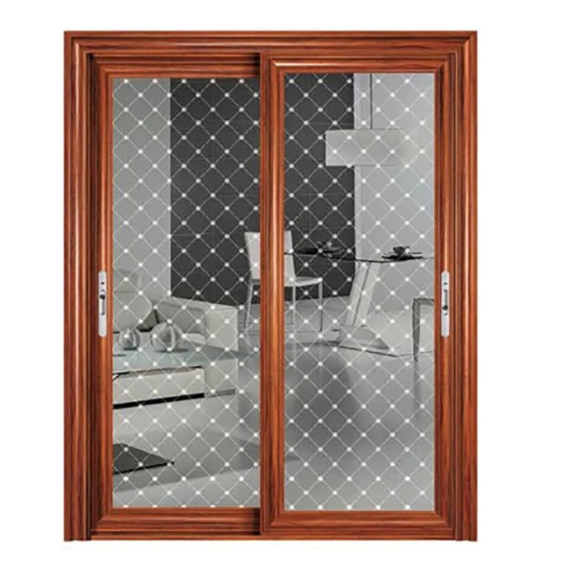 10 couches d'aluminium empilage porte coulissante à double vitrage et double vitrage trempé