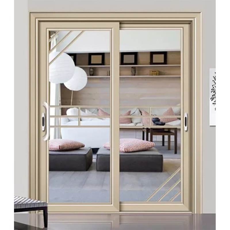 10 couches d'aluminium empilage porte coulissante à double vitrage et double vitrage trempé