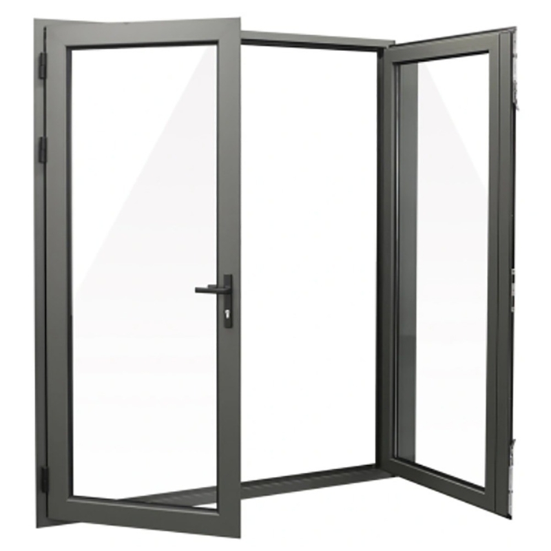 Villa Entrée principale Design moderne porte en verre en aluminium de 1,4 mm pour le bureau à domicile