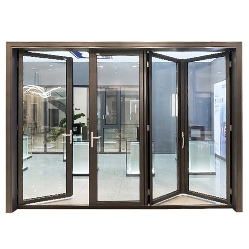 Villa Entrée principale Design moderne porte en verre en aluminium de 1,4 mm pour le bureau à domicile