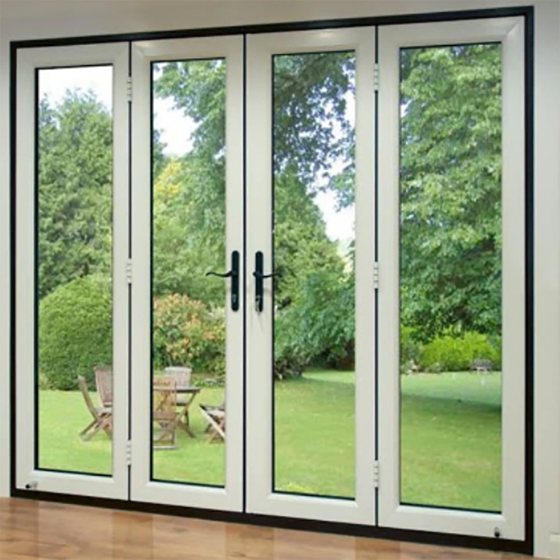Villa Entrée principale Design moderne porte en verre en aluminium de 1,4 mm pour le bureau à domicile
