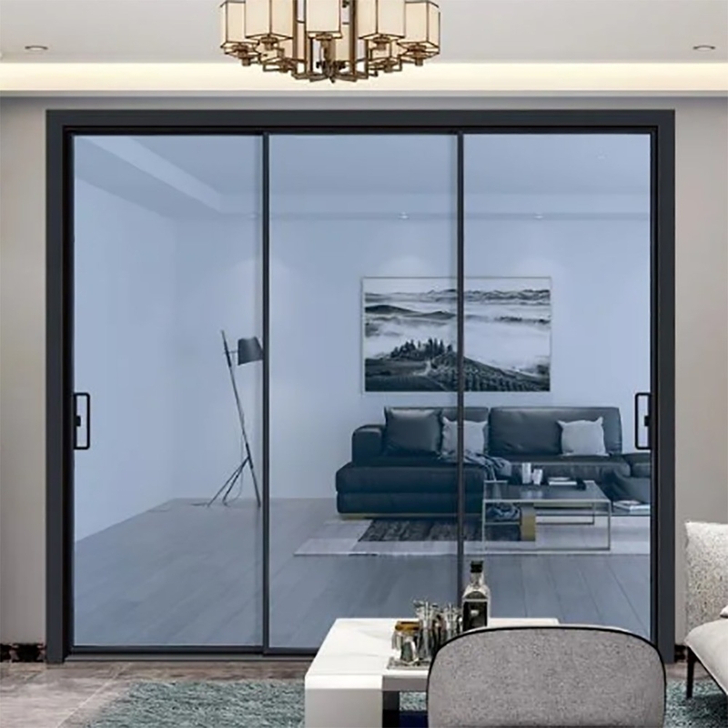 Porte coulissante avec élévation durable et performances spectaculaires en alliage d'aluminium extérieur