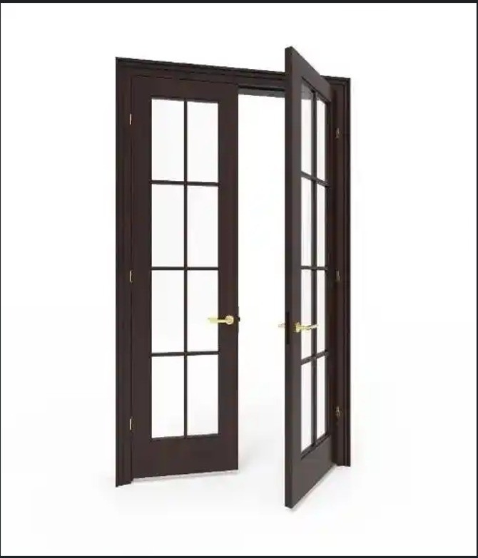 Design minimaliste portes de coffrage en alliage d'aluminium imperméable à l'eau pour méthode d'ouverture swing