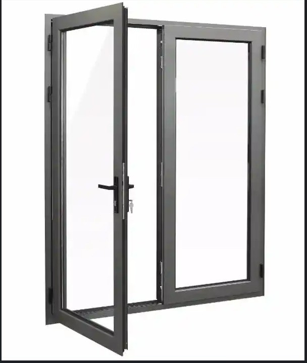 Design minimaliste portes de coffrage en alliage d'aluminium imperméable à l'eau pour méthode d'ouverture swing