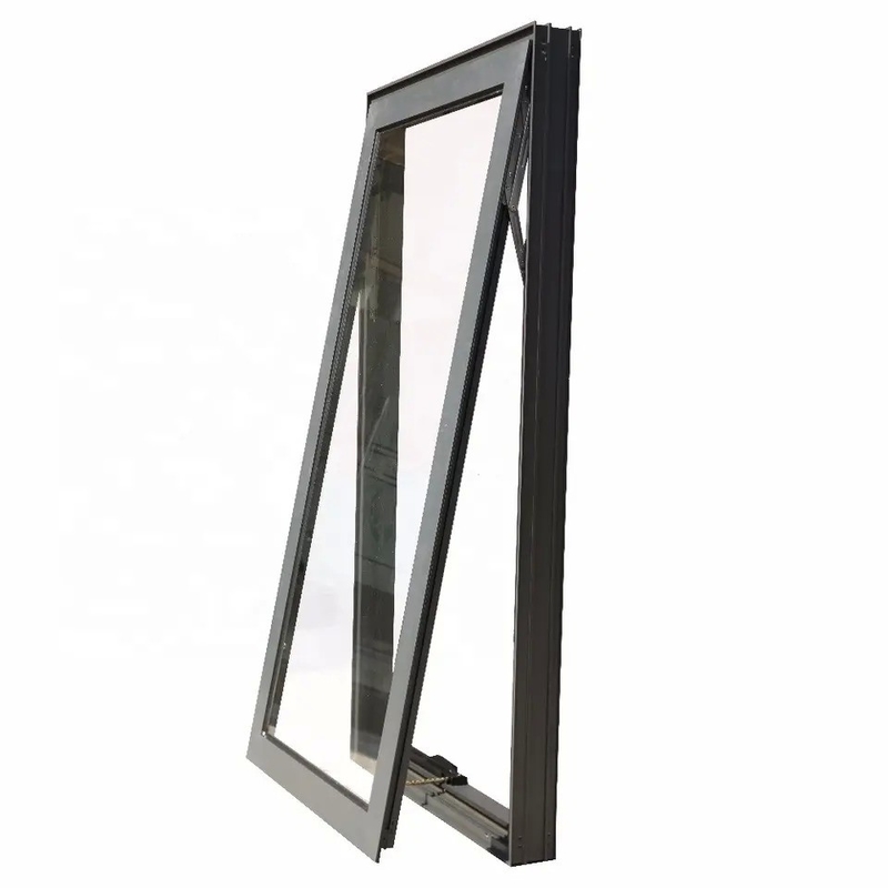 fenêtre en aluminium à profil de pont cassé suspendu et au voile pour la norme australienne