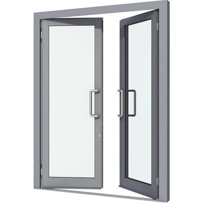 Portes en aluminium en coffrage dans un style moderne contemporain pour une épaisseur de paroi de 1,4 mm