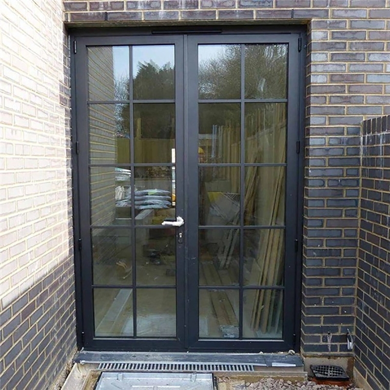 Portes en aluminium en coffrage dans un style moderne contemporain pour une épaisseur de paroi de 1,4 mm
